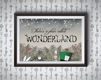 There's a Place Called Wonderland | Alice in Wonderland Giclee