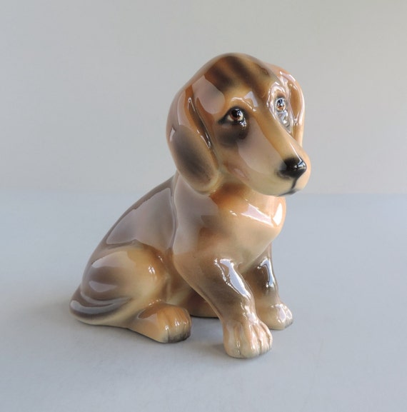 Vintage Gloriette Keramik Dog Figurine Mid-Century Ceramic