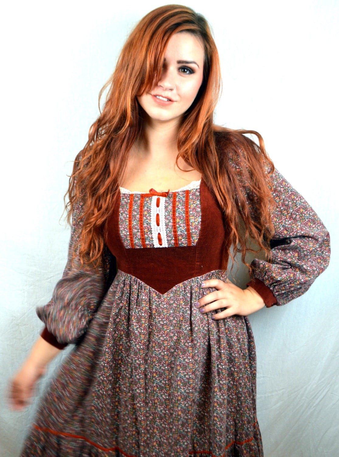 Vintage Candi Jones California 1970s Boho Dress Haute Juice