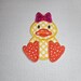 Free Shipping Ready to Ship Easter Duck Machine Embroidery iron on applique