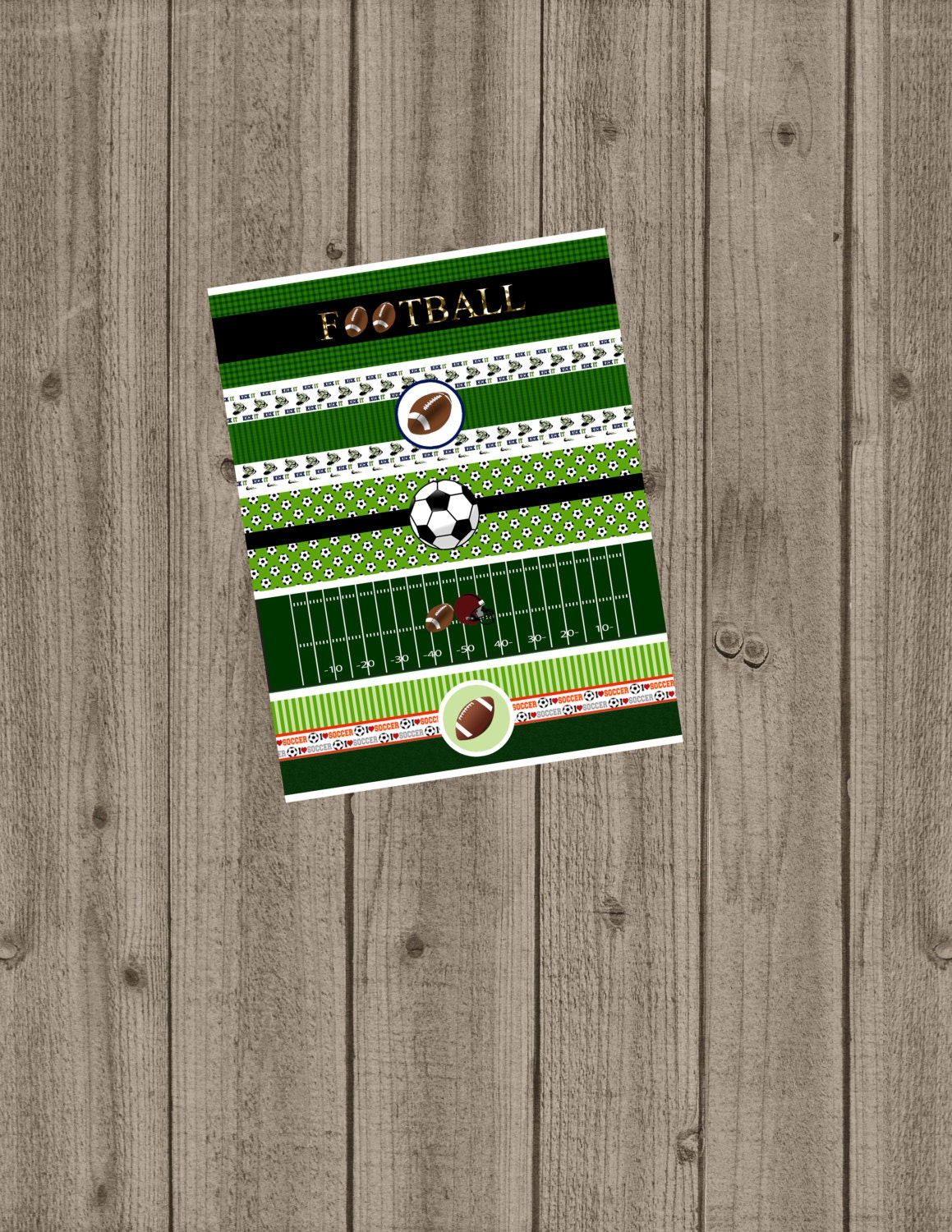 Football Water Bottle Labels Football Birthday Labels Sports