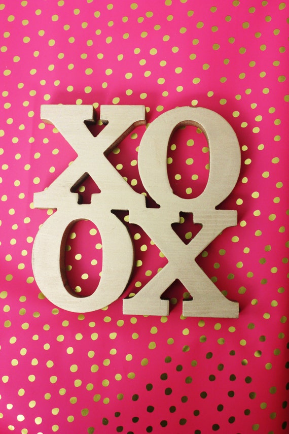 GOLD XOXO SIGN Mdf Wood Signage Free Standing Vintage Weddings