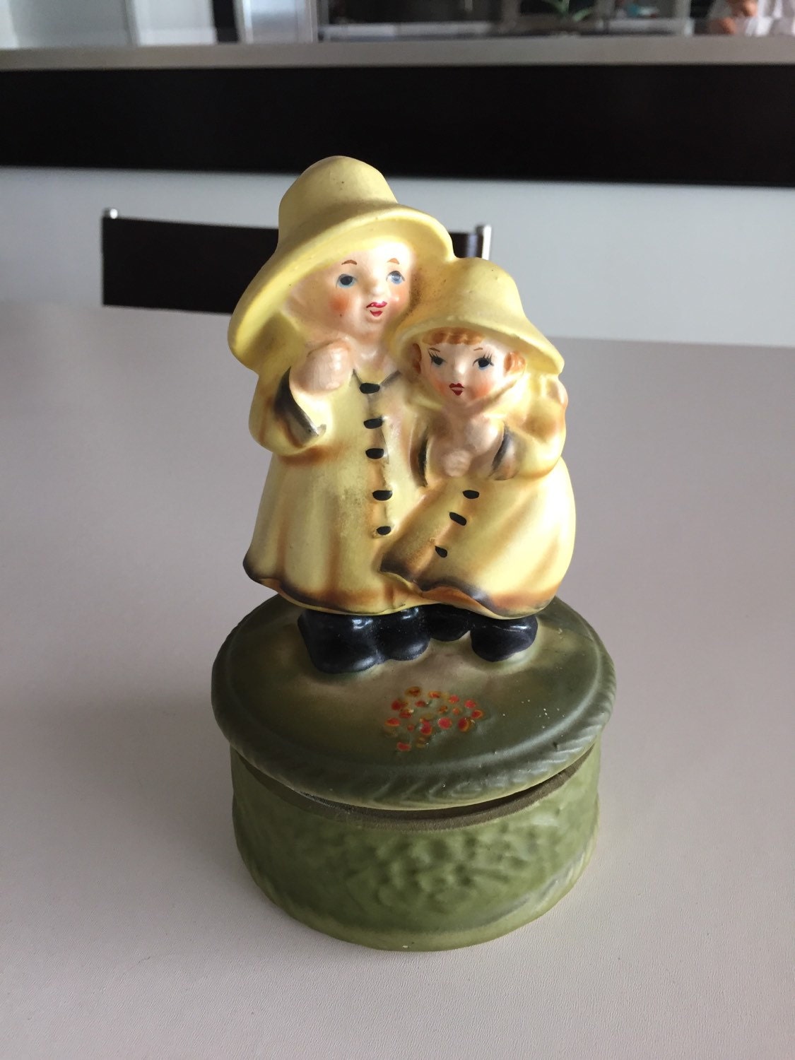 Ceramic Music Box Raindrops Keep Falling On My