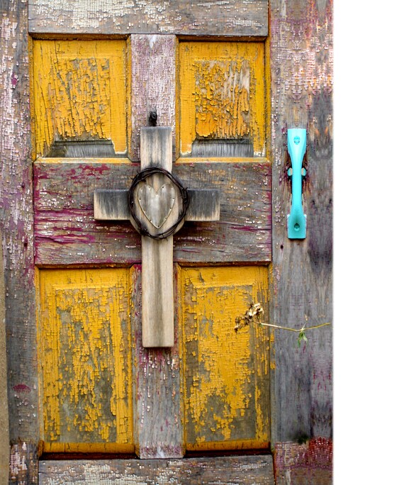 "Heart" Door (5" x 7" photographic greeting card - blank inside/with envelope)