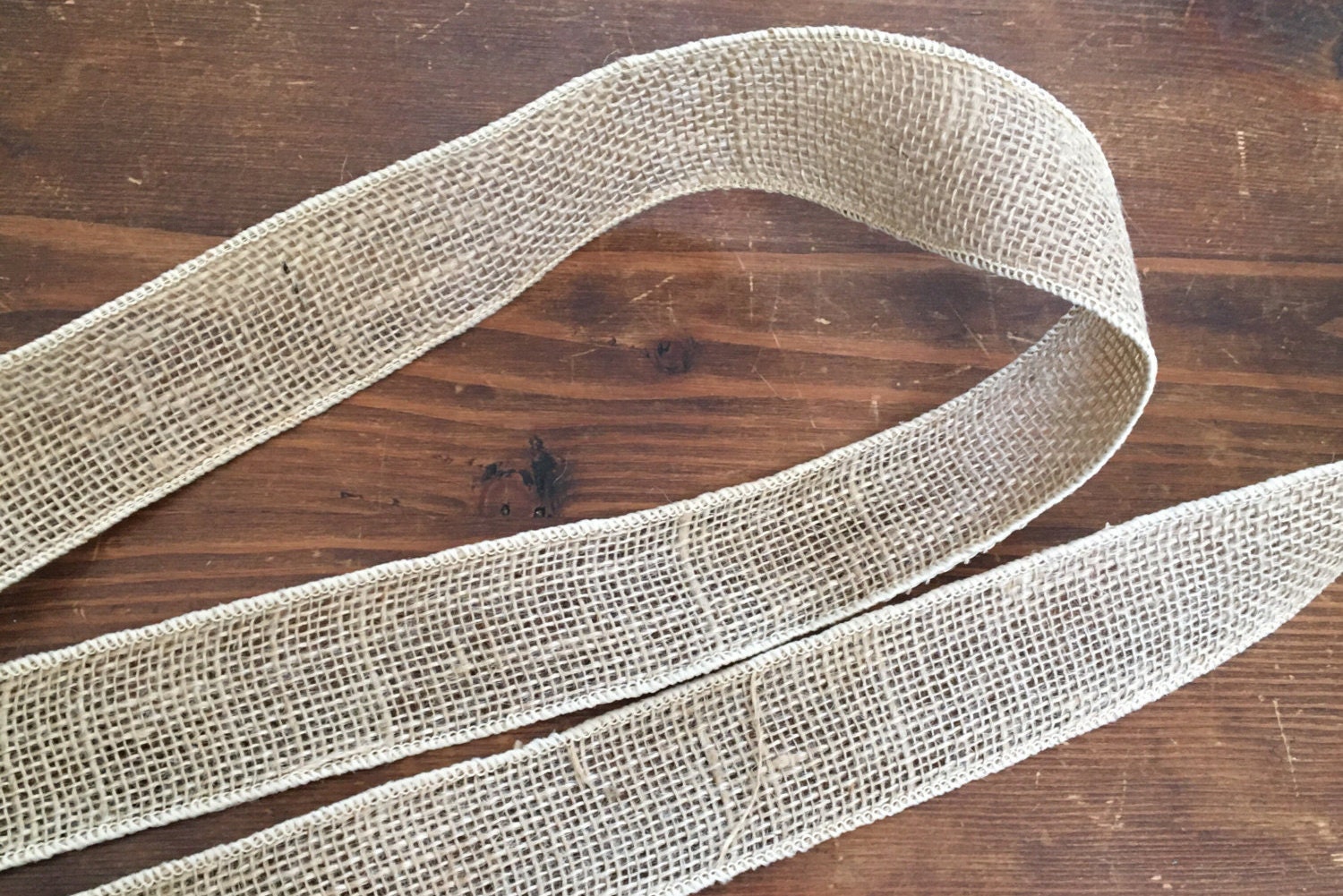 Burlap Ribbon Wired Burlap Trim Jute Ribbon 2 Inches Wide