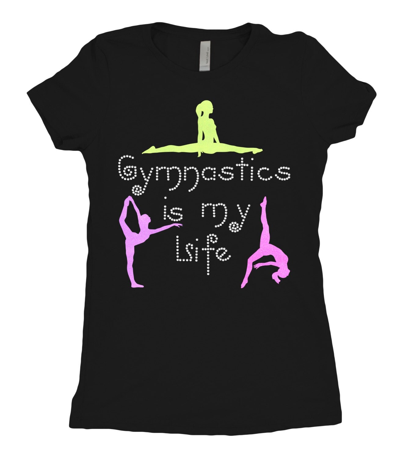Gymnastics GYMNAST Glitter Gymnastic Shirt