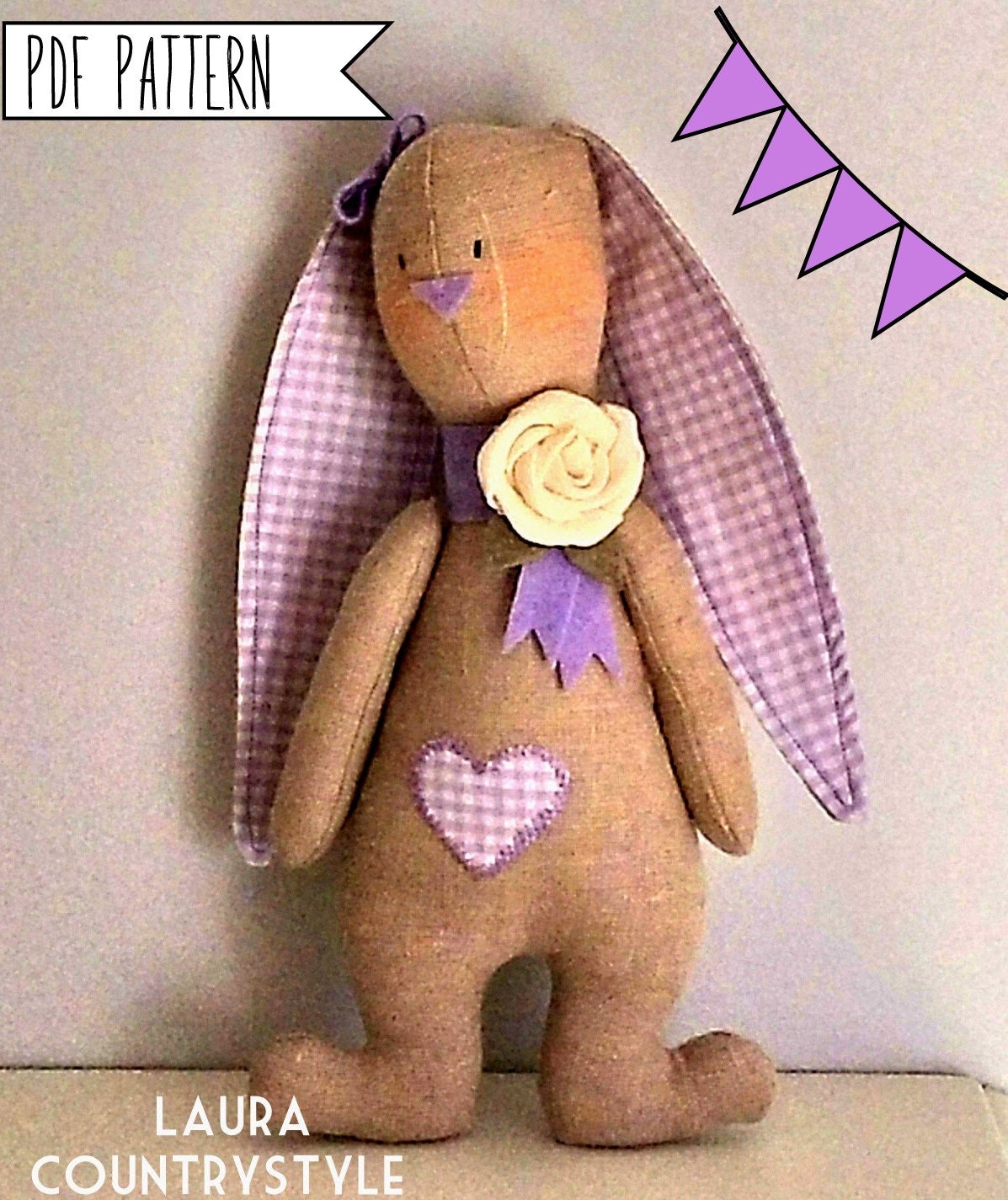 Pdf Sewing Pattern Rabbit Bunny Sewing Pattern mail download