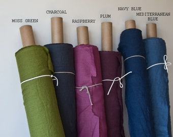 LINEN FABRIC / washed / eco friendly