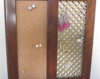 Wall Jewelry Organizer; Earring display
