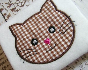 Kitten applique | Etsy