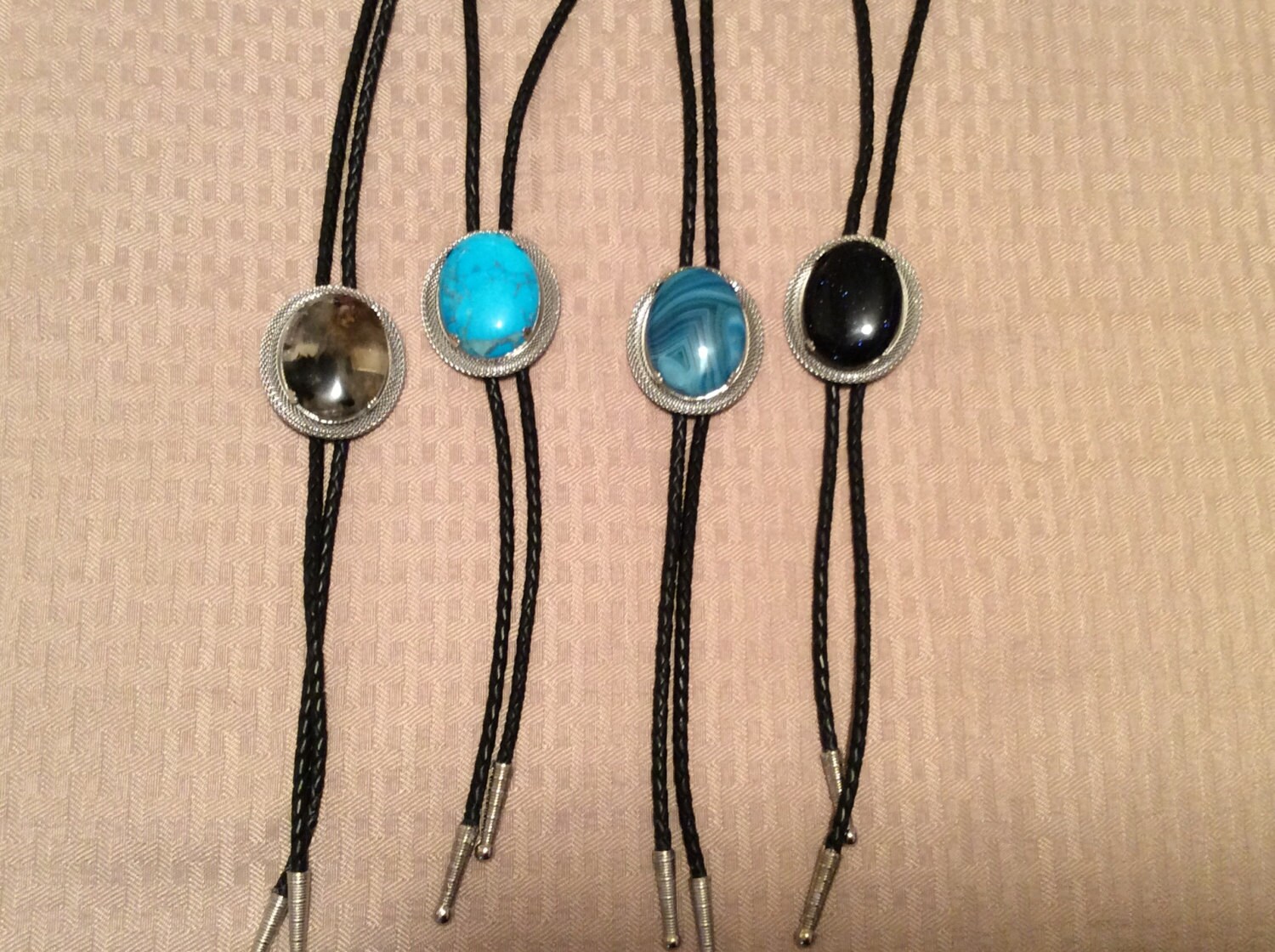 Bolo Tie Handmade Gemstone by BigSkyTreasures on Etsy
