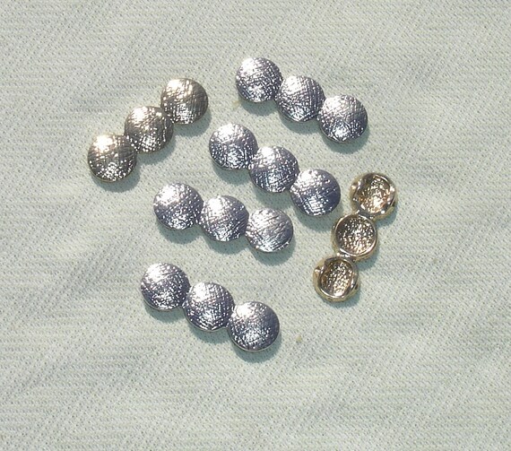 Long Silver Metal Slider Beads Jewelry Making Supply 6 pcs
