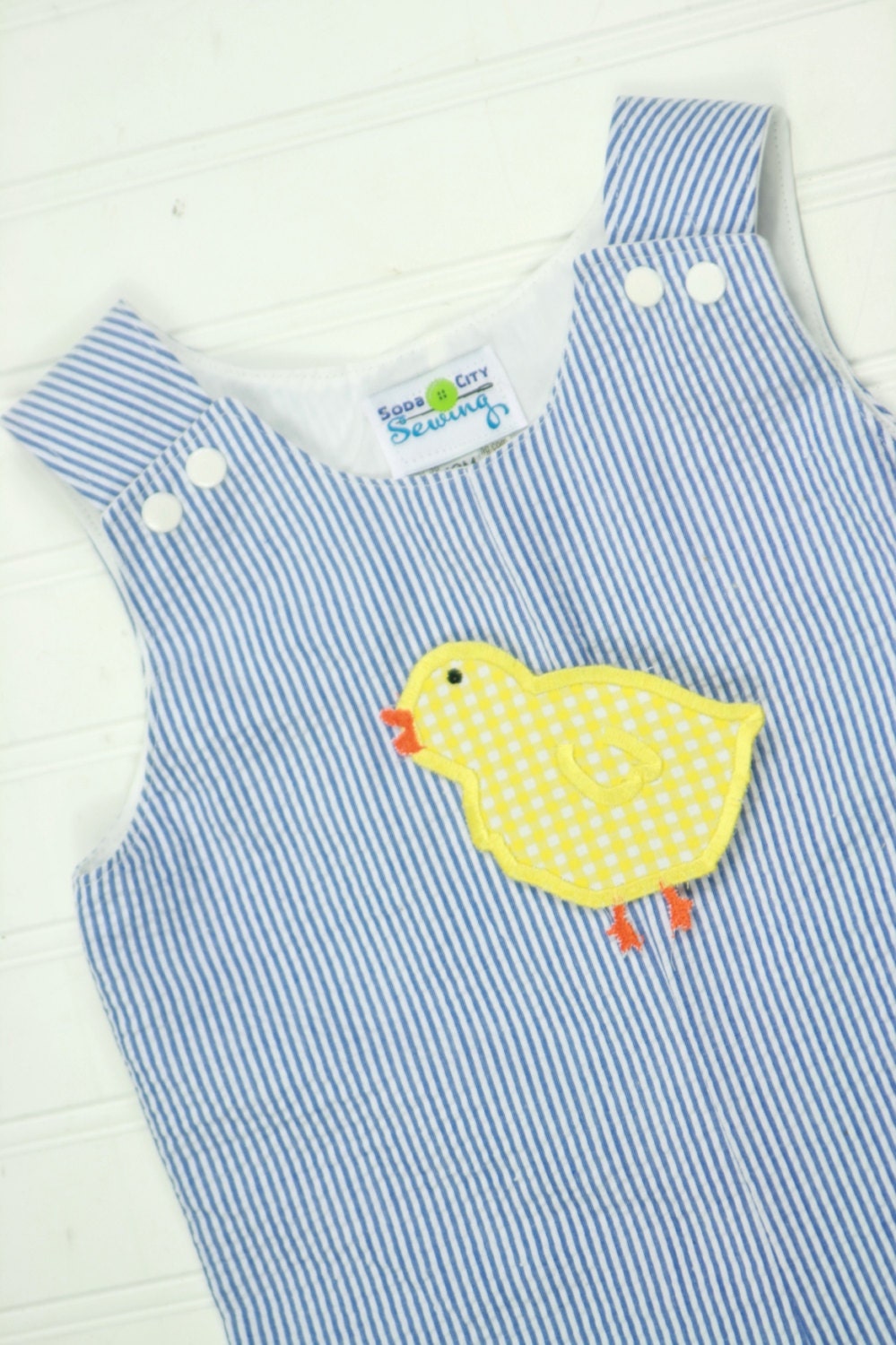 Baby Boy Easter Outfit Baby Chick Applique by SodaCitySewing