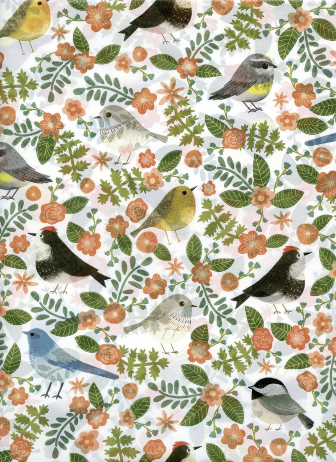 Bird TISSUE PAPER Bird Print Tissue Paper Decoupage Tissue