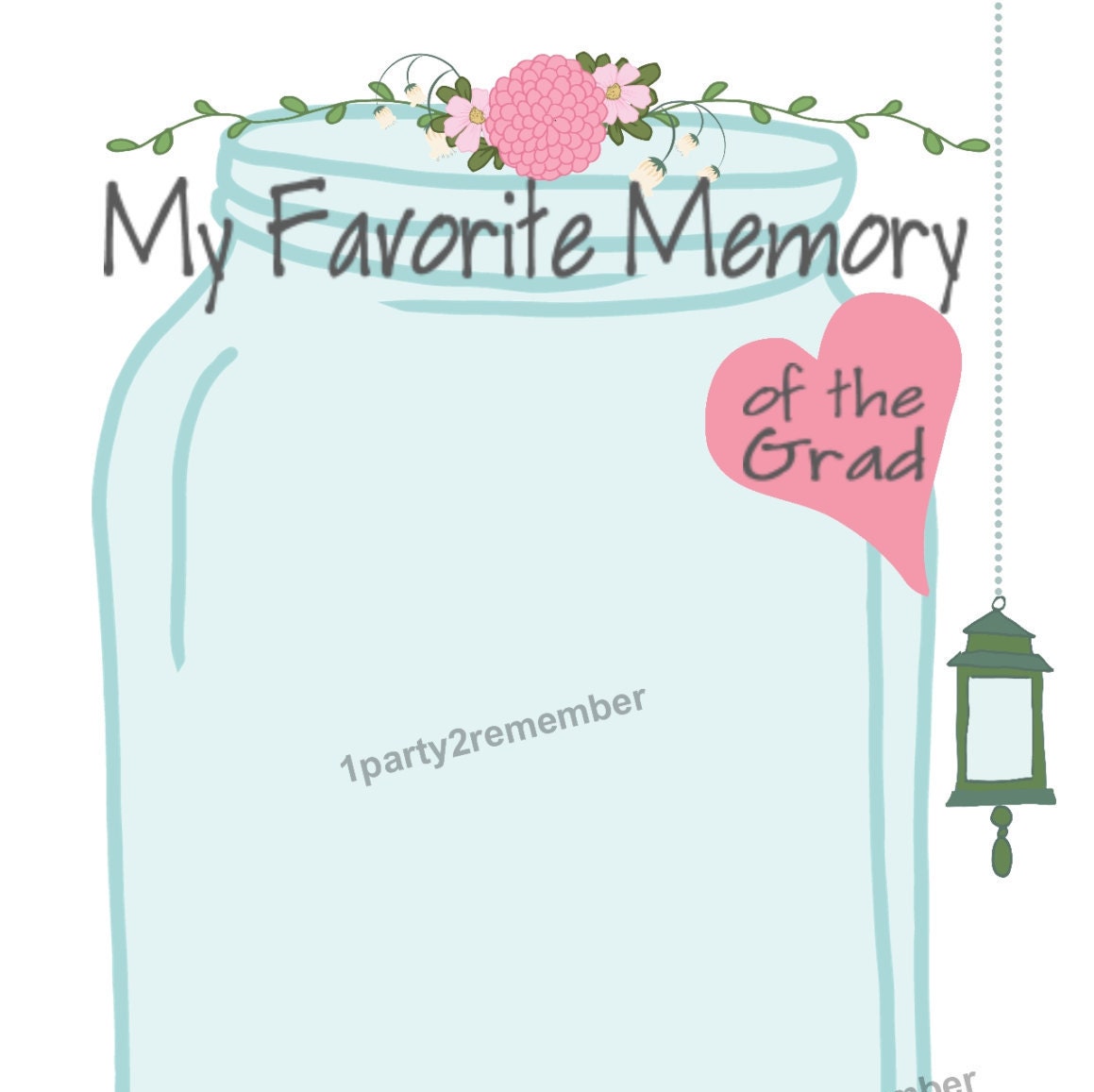 My Favorite Memory of the Grad Printable Cards for Graduation