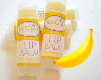 Natural Banana Lip Balm - All Natural & Organic Banana Chapstick