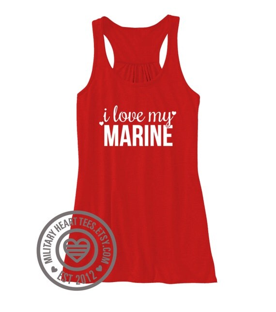 I love my Marine Racerback Tank Top marine girlfriend shirt