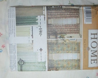 Simplicity 9544 Tab Top Curtains Sewing Pattern - UNCUT