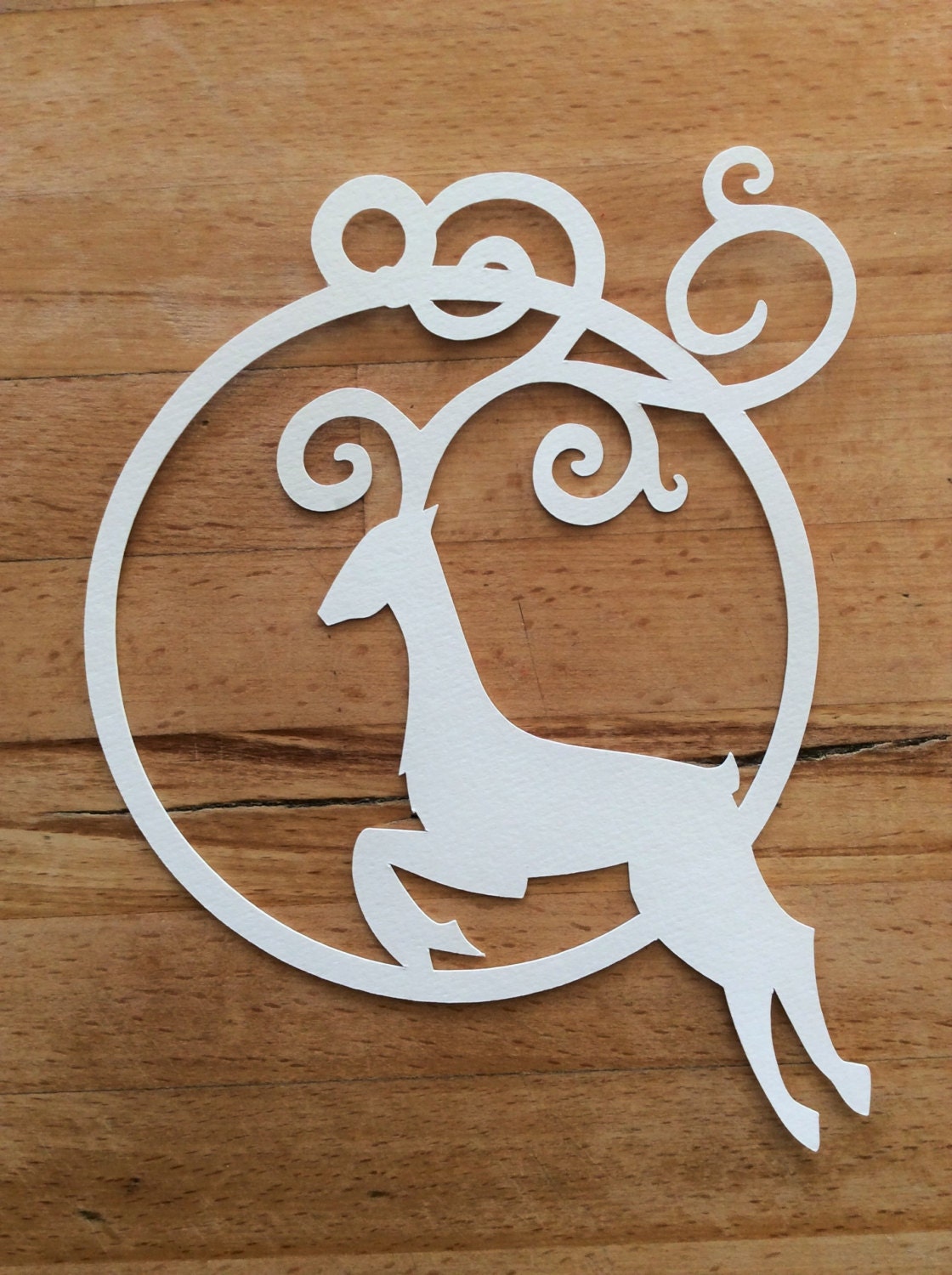 Download Reindeer Christmas Papercut Template SVG Cutting File