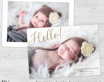 newborn announcement template