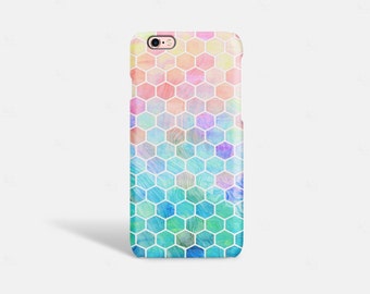 iPhone 7 Case iPhone 6s case Cute Cell Phone Cases iPhone 6 Case Tough Hexagon iPhone SE case Geometric iPhone case Tough