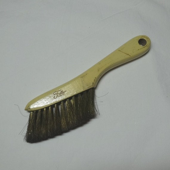 Vintage 1950s Fuller Brush with Wood Handle and Soft Brass