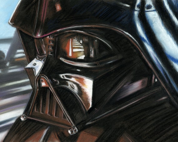 Star wars Darth Vader painting poster print reproduction