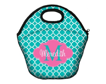 Insulated Lunch Bag Monogrammed Lunch Box Lunch Tote For Girls Personalized Lunchbox For Women Custom Monogram Lunch Bag Monogrammed Gifts