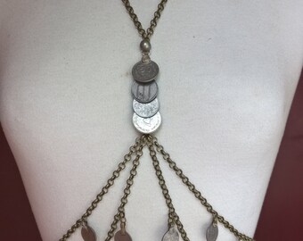 Tribal Fusion Body Chain Coin Drape