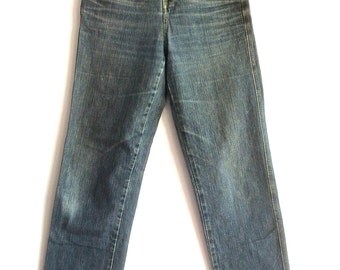 80s Girbaud mom jeans Marithe and Francois Girbaud high waisted jeans patina broken in high waist 90s jeans faded jeans