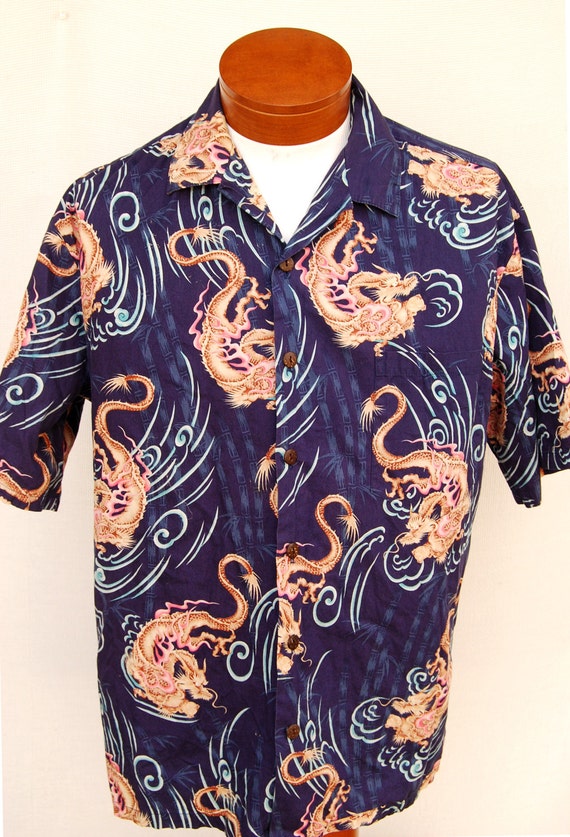 dragon button shirt