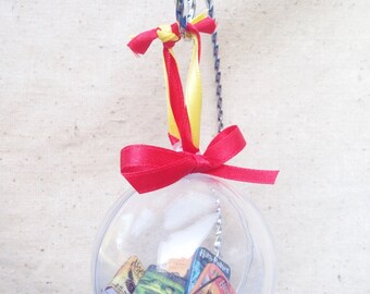 Handmade Harry Potter Ornament, J.K. Rowling Book Ornament, Mini Book Ornament, All EIGHT Mini Books