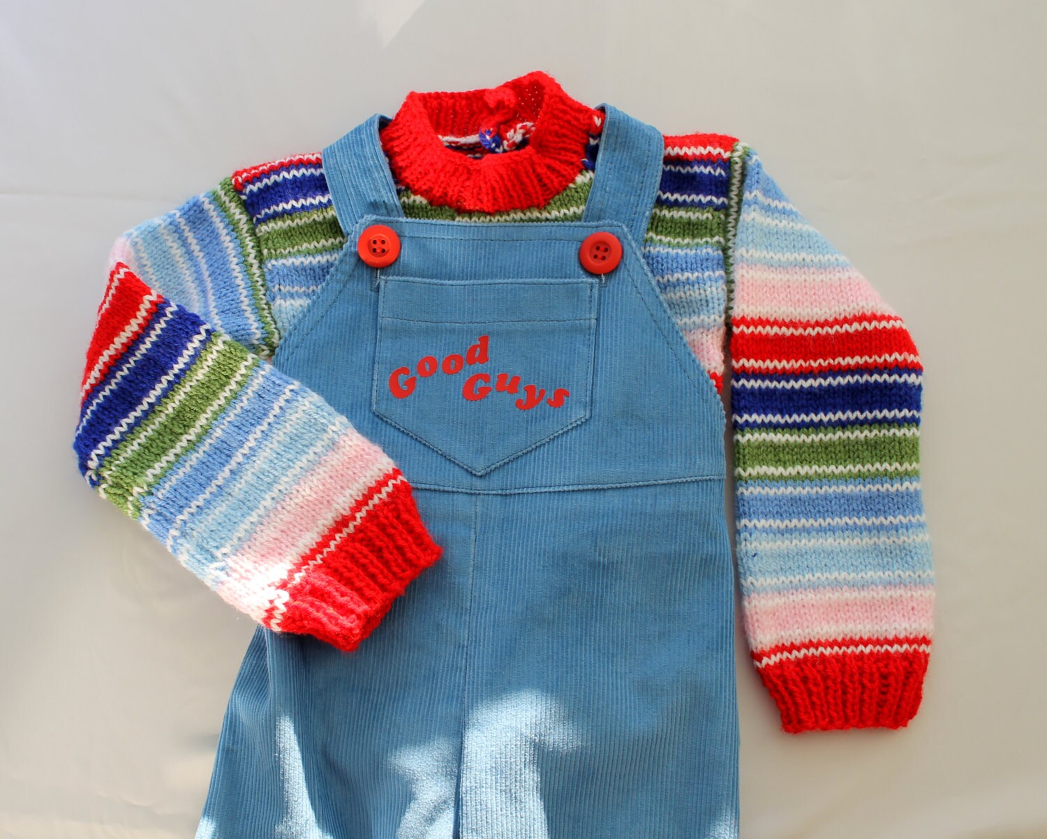 Corduroy overall and sweater Chucky Doll Good Guys chucky