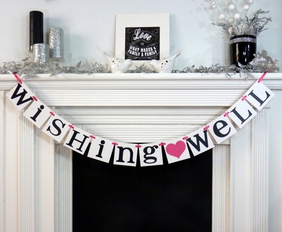 Wedding Sign / Wishing Well Banner / Wedding Banner Sign