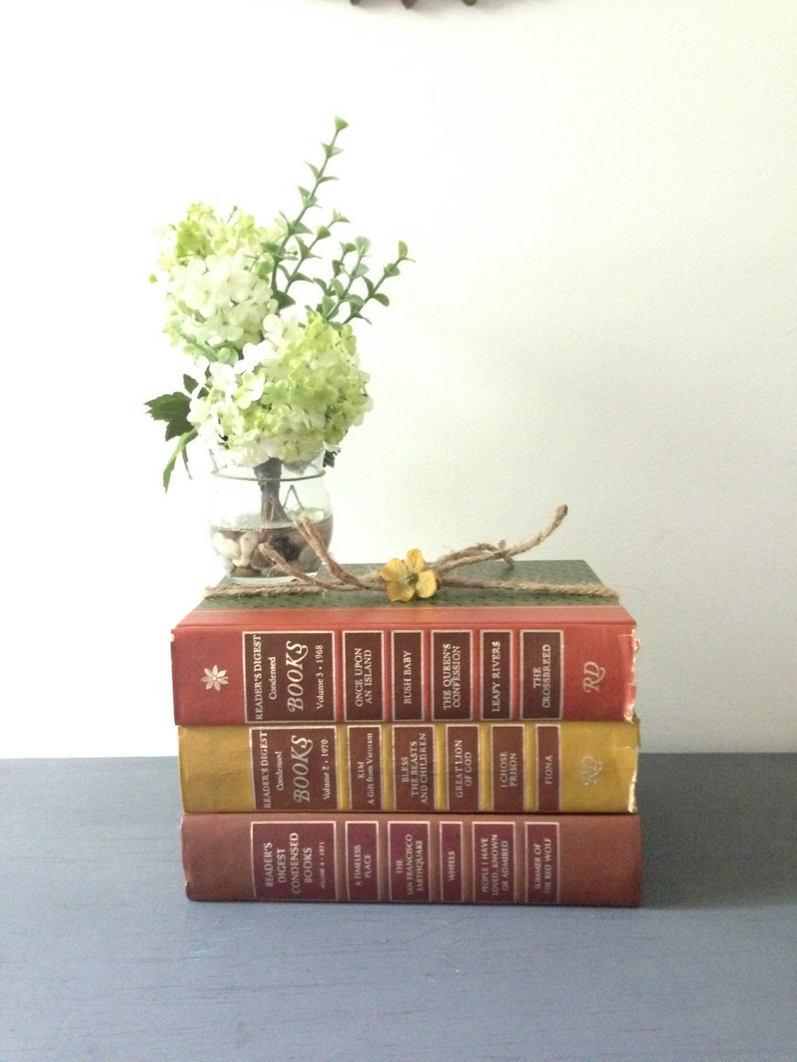 STACK of VINTAGE BOOKS Decorative Book by AnnmarieFamilyTree