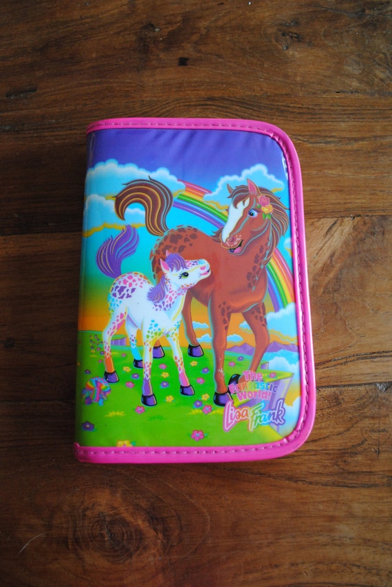 vintage-lisa-frank-ponies-agenda-book-planner-mini-binder