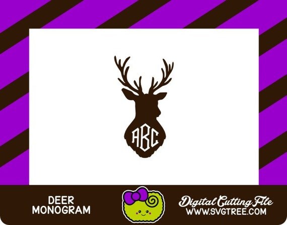 Download Deer Antler Monogram SVG Southern SVG Antler Monogram svg Deer