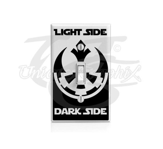 Star Wars Inspired Light Side Dark Side light switch decal