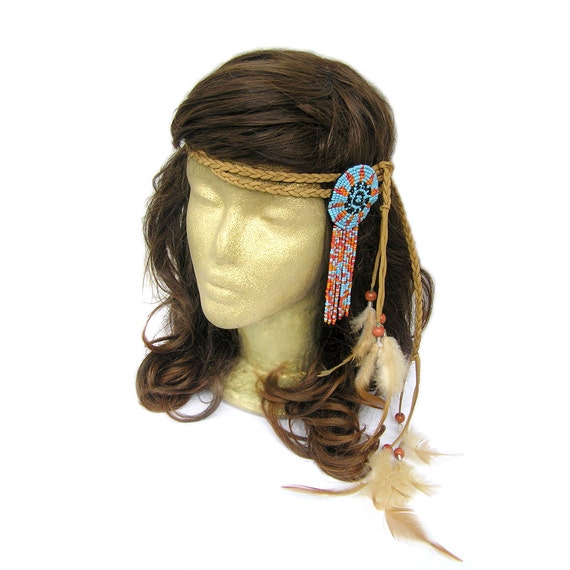 Indian Headband Tribal Headband Native American Beaded
