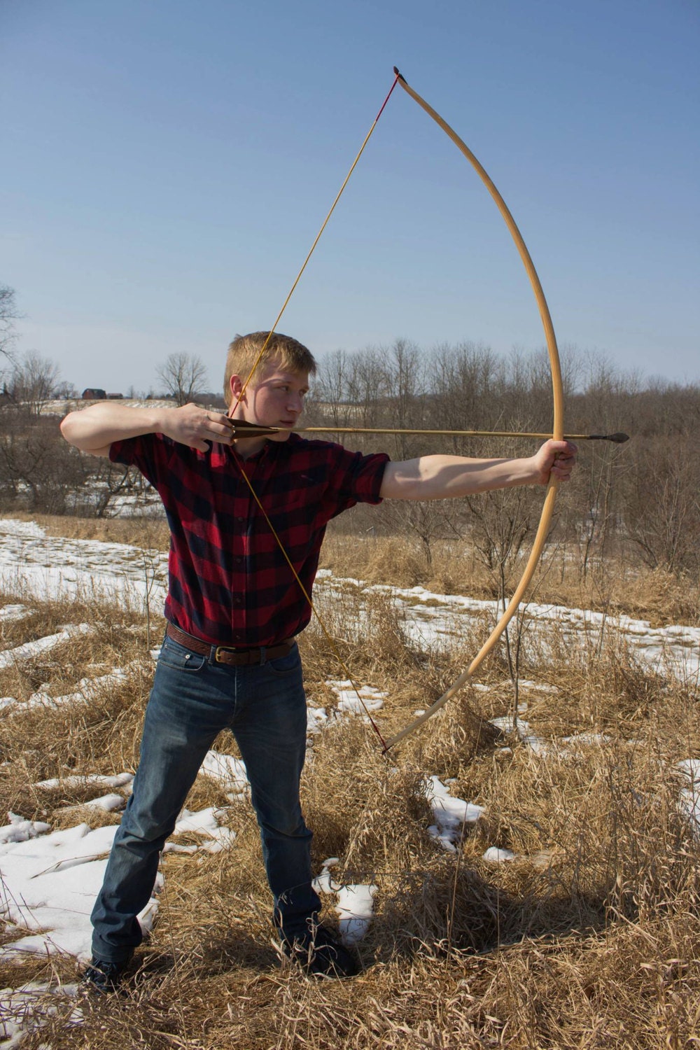Custom Made Hickory English Longbow