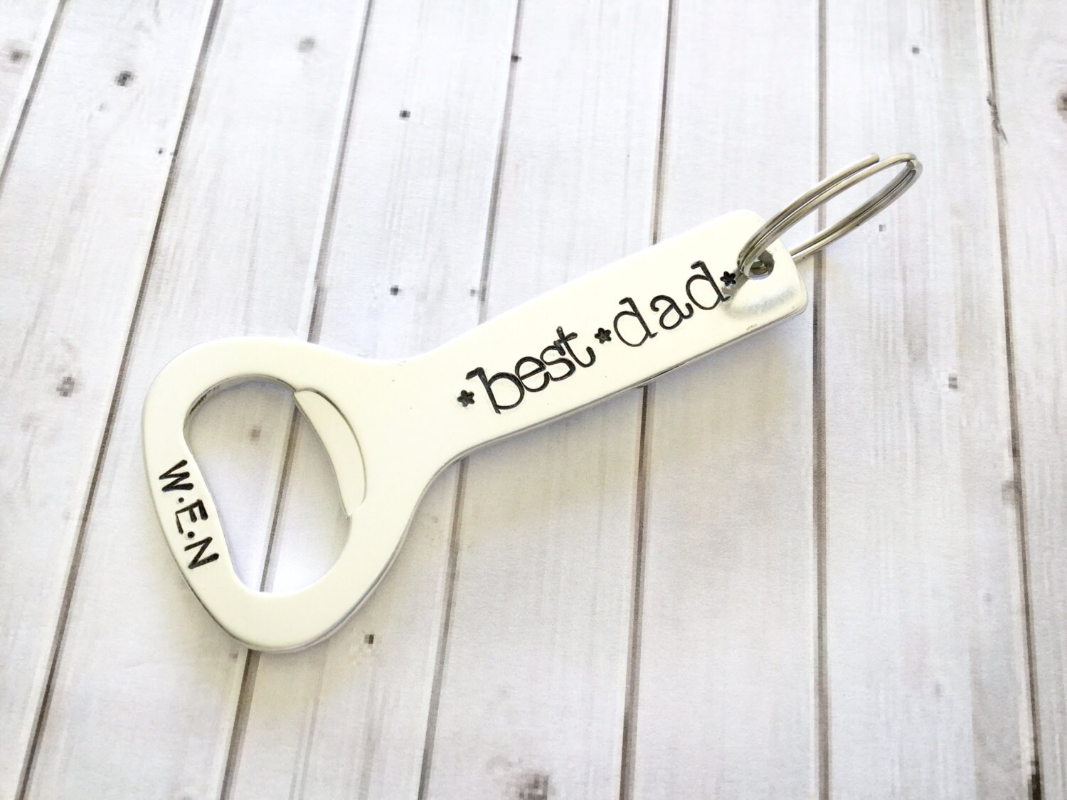Best Dad Bottle Opener Custom Keychain Personalized Gift