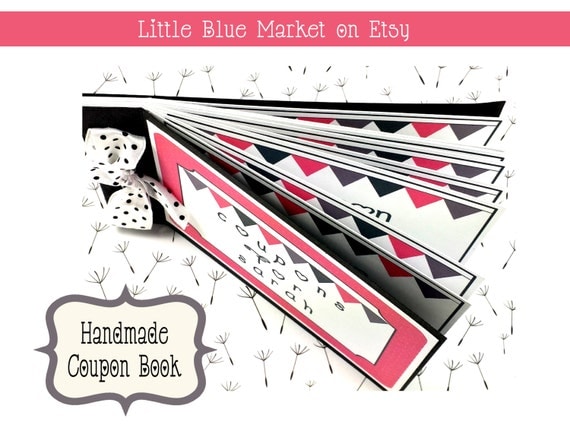 COUPON Book for Wife Mom Daughter Sister by LittleBlueMarket