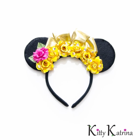 Belle Disney Ears Headband Belle Dress Beauty by