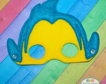 Flounder Fish Mask (M047), Children's Mask for Dress-Up, Party Favors