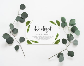 nothing fancy just love announcement card elopement il_340x270.1031598917_rrxy nothing fancy just love announcement card elopement,Elopement Announcement And Reception Invitation