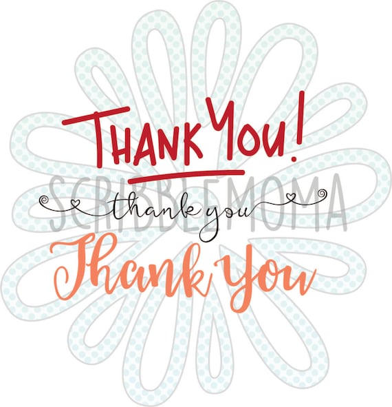 Download Thank You SVG Cut File Thanks Thank You Cards by ScribbleMoma