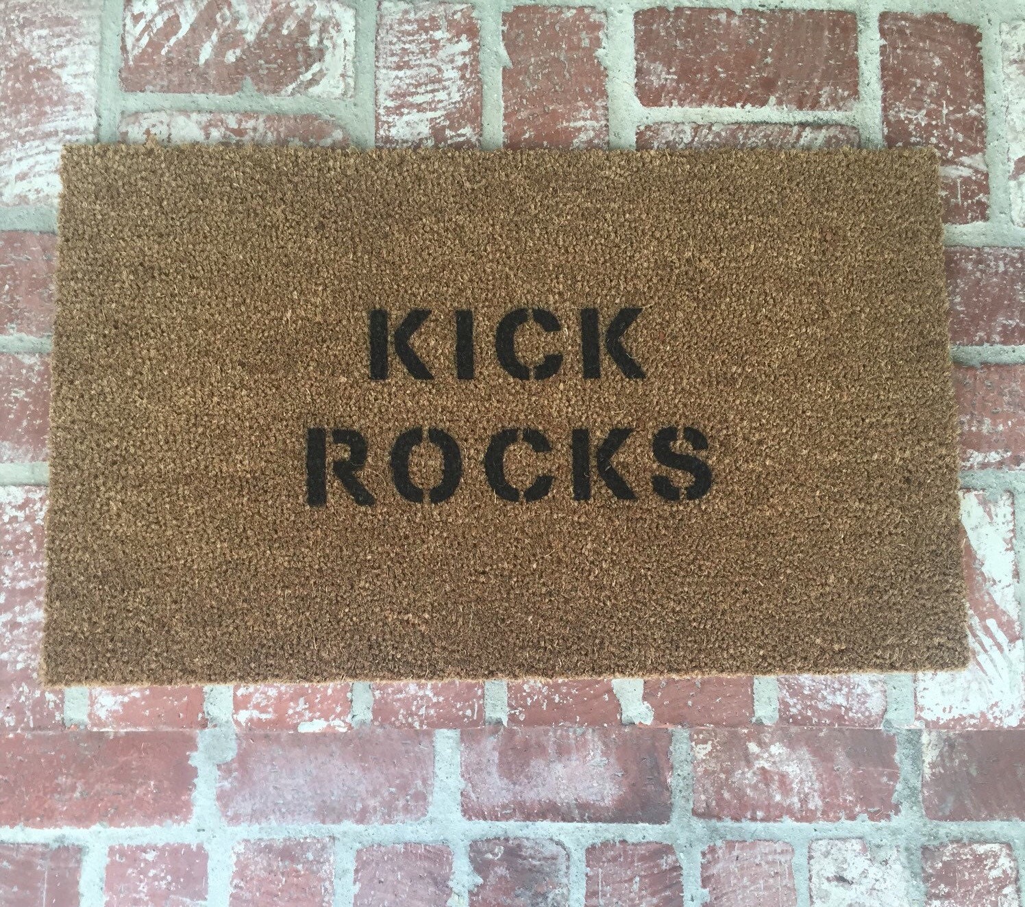 Not in stock/Made to order Kick Rocks Door Mat