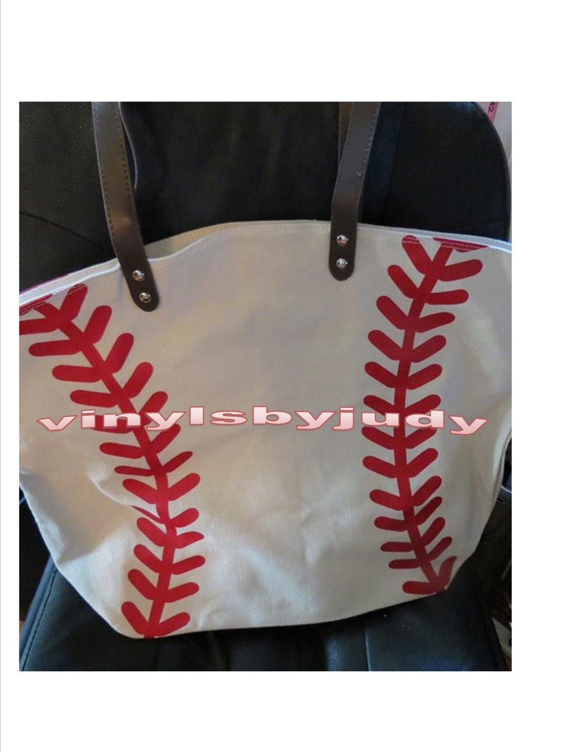 Baseball Canvas Tote bag.