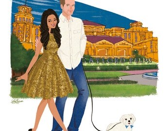 Custom Couple Portrait Custom Couple Illustration Custom Portrait Couple Gift Wedding Gift Engagement Gift Valentines Day Gift Anniversary