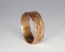 copper celtic wedding rings